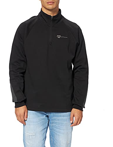 G-STAR RAW Herren Astro Wrap Half Zip Sweatshirt, Schwarz (dk black D20401-C541-6484), XS von G-STAR RAW