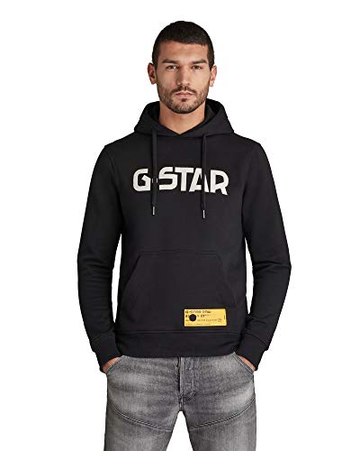 G-STAR RAW Mens Regular Fit Hooded Sweatshirt, dk Black A971-6484, XS von G-STAR RAW