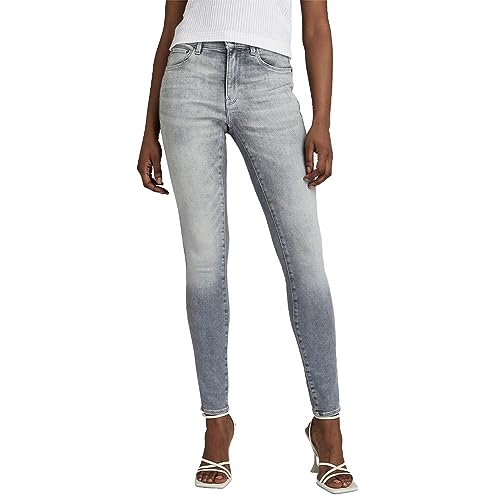 G-STAR RAW Damen 3301 High Skinny Jeans, Grau (sun faded glacier grey D05175-A634-C464), 32W / 30L von G-STAR RAW