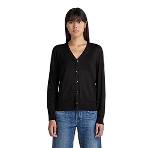 G-STAR RAW Damen Core Cardigan Knit, Schwarz (dk black D21963-D166-6484), M von G-STAR RAW