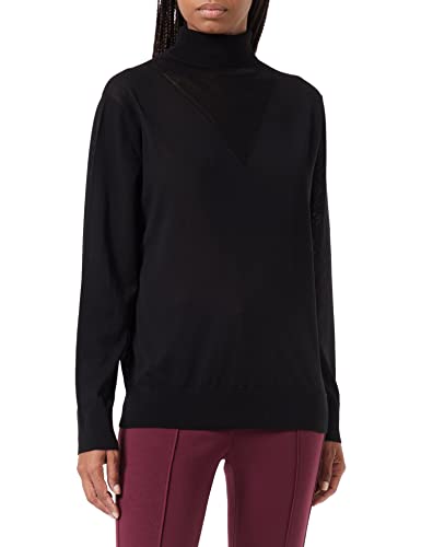 G-STAR RAW Damen Core Roll Neck Knitted Pullover, Schwarz (dk black D21961-D166-6484), XL von G-STAR RAW