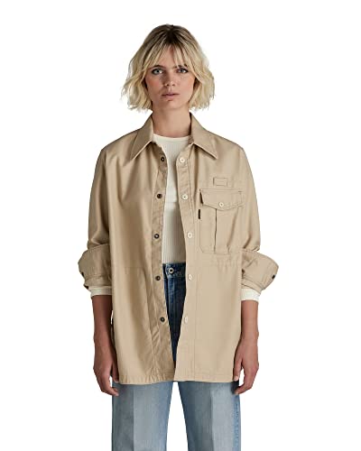 G-STAR RAW Damen Naval Collar Overshirt 2.0, Beige (westpoint khaki D21466-C960-C531), M von G-STAR RAW