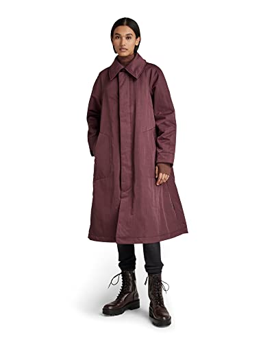 G-STAR RAW Damen Trenchcoat, Purpur (vineyard wine D22028-C899-D303), S von G-STAR RAW