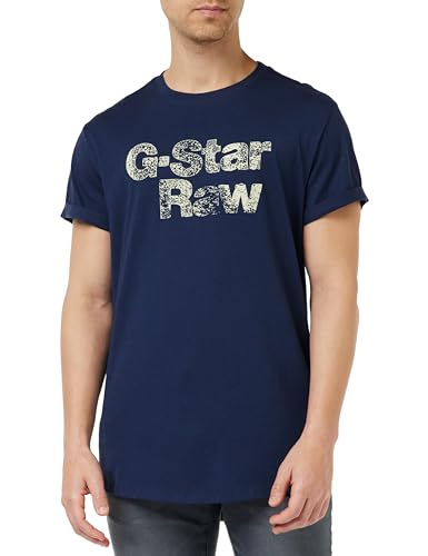 G-Star RAW Men's Painted gr lash r t T-Shirts, Blau (Sartho Blue D24667-336-6067), XXL von G-STAR RAW