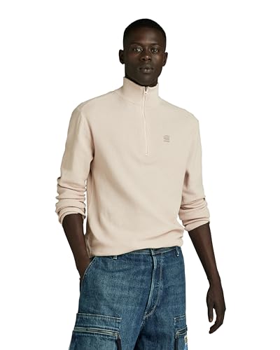 G-STAR RAW Herren Moss Knitted Pullover, Beige (whitebait D24464-D631-1603), S von G-STAR RAW