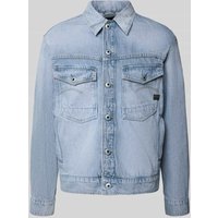 G-Star Raw Jeansjacke mit aufgesetzten Brustpattentaschen Modell 'Dakota' in Hellblau, Größe L G-Star Raw Jeansjacke mit aufgesetzten Brustpattentaschen Modell 'Dakota' in Hellblau, Größe L von G-Star Raw