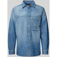 G-Star Raw Regular Fit Jeanshemd mit Brusttasche in Jeansblau, Größe L von G-Star Raw