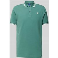 G-Star Raw Slim Fit Poloshirt mit verlängerter Rückseite Modell 'Dunda' in Petrol, Größe XL von G-Star Raw