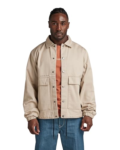 G-STAR RAW Herren Coach Jacke, Beige (dk brick D22895-C981-1214), L von G-STAR RAW