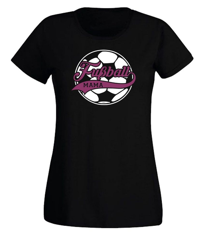 G-graphics T-Shirt Damen T-Shirt - Fußball Mama mit trendigem Frontprint, Slim-fit, Aufdruck auf der Vorderseite, Spruch/Sprüche/Print/Motiv, für jung & alt von G-graphics