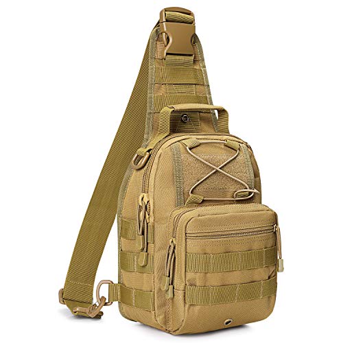 G4Free Leichter Taktischer Brustrucksack Tactical Sling Rucksack Militär Schultertasche EDC Brusttasche für Outdoor Sport Camping Wandern von G4Free