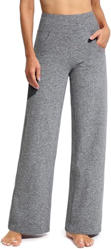 G4Free Yoga Hose Damen Weites Bein Hohe Taille Yogahose mit Taschen Jogginghose Strecken Locker lässig Sporthose Petite/Regulär/Lang G4Free Yoga Hose Damen Weites Bein Hohe Taille Yogahose mit Taschen Jogginghose Strecken Locker lässig Sporthose Petite/Regulär/Lang von G4Free
