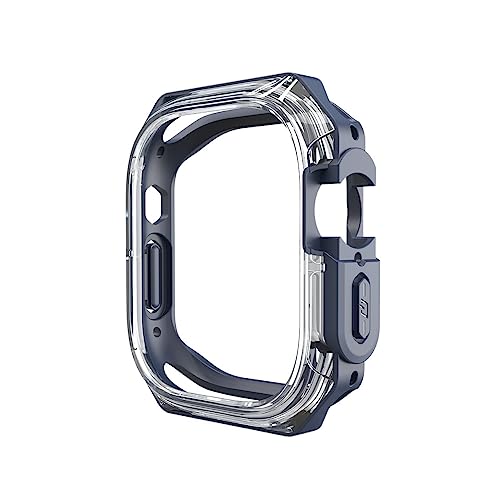 GAFNED Schutzhülle für Apple Watch Ultra 8, 7, 6, 5, 4, 3, 2, SE, 40 mm, 44 mm, 41 mm, 45 mm, für Ultra 49 mm, Polycarbonat, transparent, Halbpackung, TPU-Uhrengehäuse, 40 mm, Achat von GAFNED