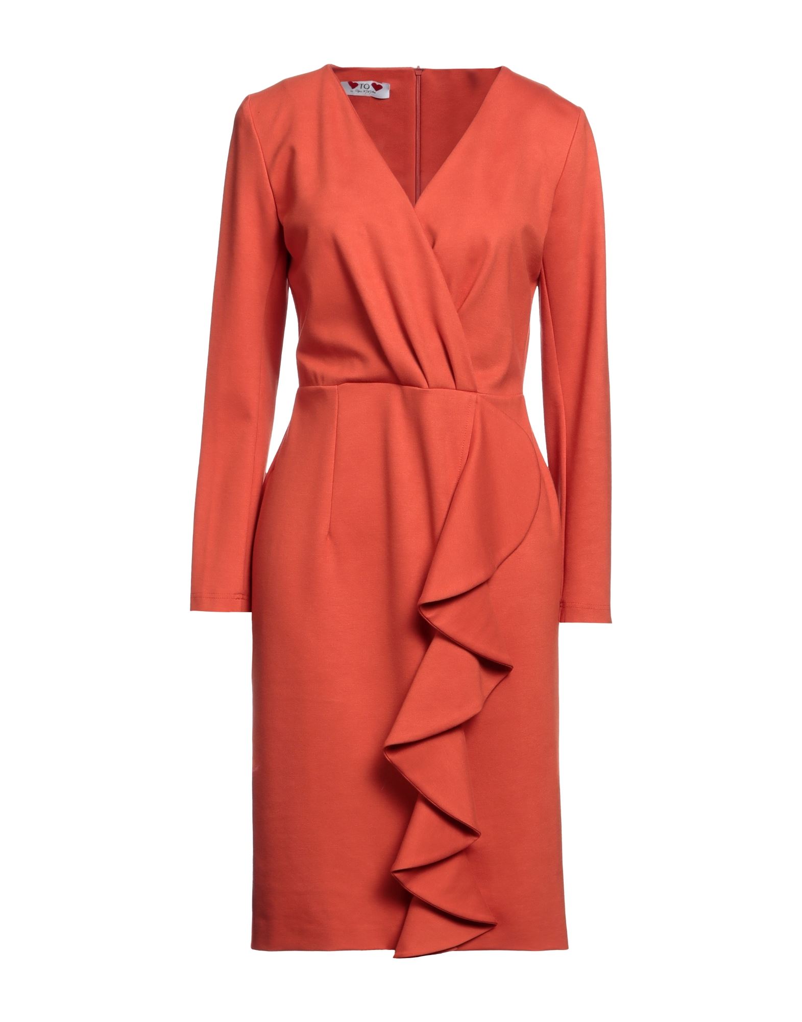 GAI MATTIOLO Midi-kleid Damen Orange von GAI MATTIOLO