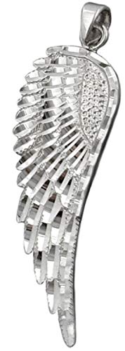 Kettenanhänger Schmuckanhänger Engelflügel rhodiniert Silber 925 ca. 37 x 12 mm von GALLAY