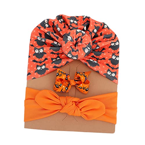 GALPADA 1 Satz Kindermütze Halloween-haarspange Kinder Haarnadel Bedruckte Bogenhaarnadel Halloween-party-stirnband Halloween-kinderhaarband Hasenanzug Yoga Kleine Stretch-stoff Requisiten von GALPADA