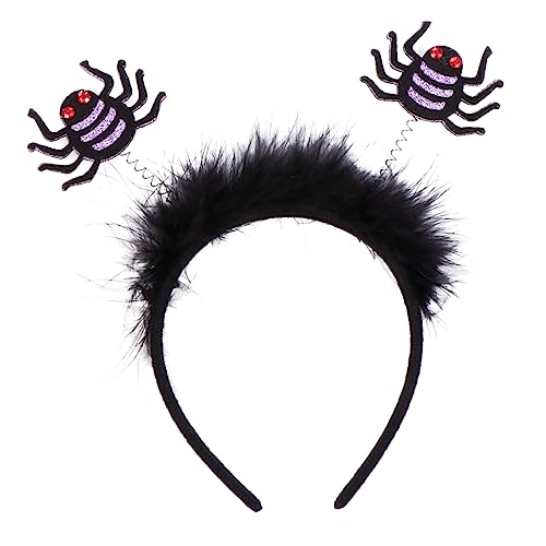 GALPADA 1stk Halloween-kopfschmuck Totenkopf-stirnbänder Spinnennetz Haarband Urlaub Haarreifen Haarschmuck Für Halloween Halloween-haarreifen Spinnenkopfbedeckung Teufel Partyhut von GALPADA