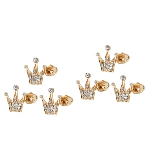 GALPADA 12 Stk Unisex-Corsage Kragenschnalle zarte Brustnadel party zubehör party accessoires broschen für kleidung Krone Broschen Hemdclip für Damen Mini Kragennadel Männer und Frauen von GALPADA