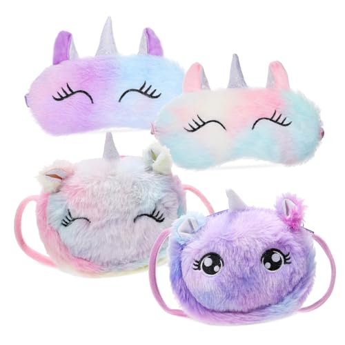 GALPADA 2 Stück Plüsch Umhängetasche Cartoon Kinder Umhängetasche Einhorn Puppe Schlüsselanhänger GALPADA 2 Stück Plüsch Umhängetasche Cartoon Kinder Umhängetasche Einhorn Puppe Schlüsselanhänger von GALPADA