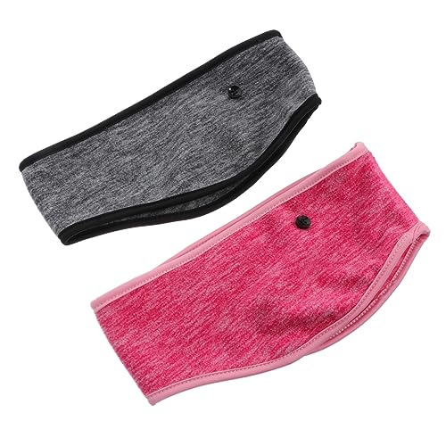 GALPADA 2St Schal nauszniki zimowe turban hijabs Kopfband Sportliche Stirnbänder Unisex-Haarbänder Stirnbänder reiten Fitness-Haarbänder Schweiß aufnehmen Stirnband Knopf Männer und Frauen von GALPADA