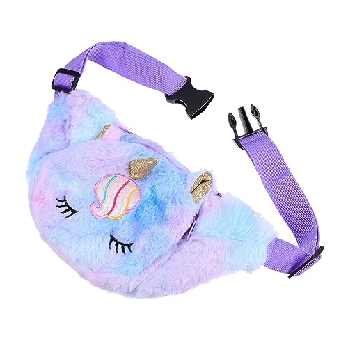 GALPADA 3 STK Einhorn-Gürteltasche Mädchen-Geldbörse Umhängetaschen Kinder Bauchtasche hüfttasche Kinder praktische Gürteltasche schöne Brusttasche Ziemlich Schultertaschen Student Plüsch von GALPADA