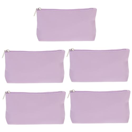 GALPADA 5st Kosmetiktasche Kosmetik-Organizer-etui Geldbörsen Für Damen Kulturbeutel Für Damen Canvas-geldbörsen Mini-münzbeutel Bilden Sanitär Aufbewahrungstasche Violett Pu Reisen Münze von GALPADA