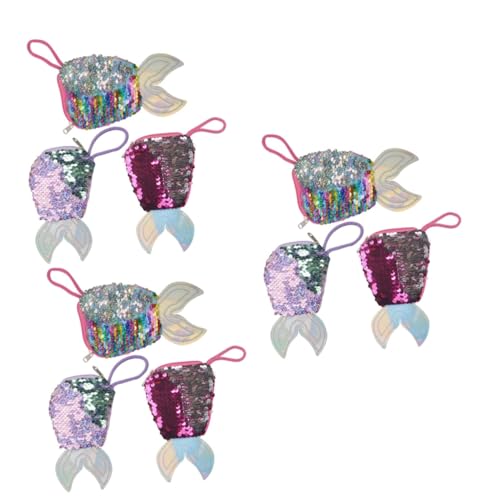 GALPADA 9stücke Geldbörse Mit Meerjungfrau Design Glitzernde Pailletten Praktischer Schlüsselanhänger Für Kleine Und Meerjungfrau-Partys GALPADA 9stücke Geldbörse Mit Meerjungfrau Design Glitzernde Pailletten Praktischer Schlüsselanhänger Für Kleine Und Meerjungfrau-Partys von GALPADA