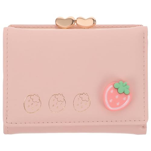 GALPADA süße Faltbare Geldbörse kleines Portemonnaie Damen Clutch Card Wallet Men Karten Wallet Ledergeldbörse Damen geldbörsen Geldbörse für Frauen Kartengeldbörse Mode Clip Handtasche von GALPADA