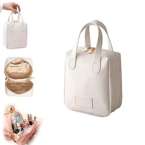 Premium-Kosmetiktasche, Reise-Kosmetiktasche mit großer Kapazität, Tragbare Make-up-Organizer-Tasche, Kulturbeutel für Reisende Frauen (One Size,B) von GAMIRA