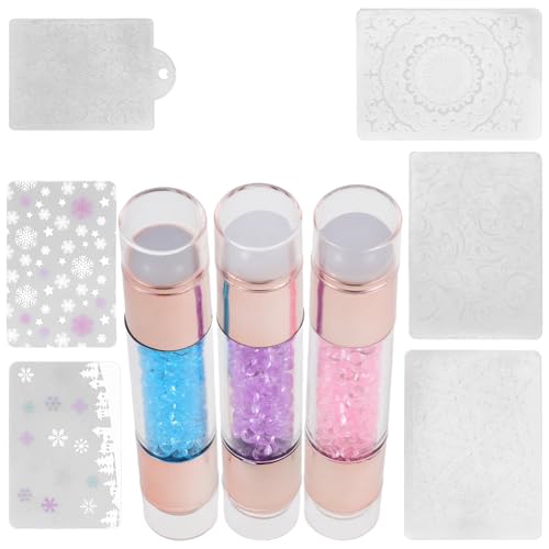 GANAZONO 3Stücke Silikon Nagelkunst Stempel Manikürestempel Vielseitige Nageldesign Schablonen für Nailart und Maniküre für Anfänger und Hobbykünstler GANAZONO 3Stücke Silikon Nagelkunst Stempel Manikürestempel Vielseitige Nageldesign Schablonen für Nailart und Maniküre für Anfänger und Hobbykünstler von GANAZONO