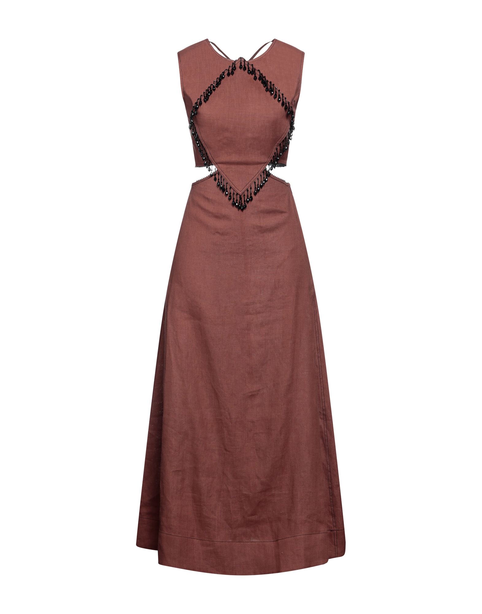 GANNI Maxi-kleid Damen Braun von GANNI