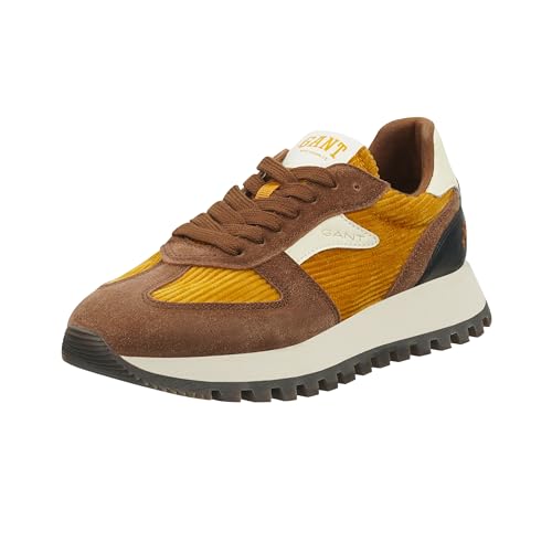 GANT FOOTWEAR Damen CAFFAY Sneaker, Chestnut/Pumpkin, 40 EU von GANT FOOTWEAR