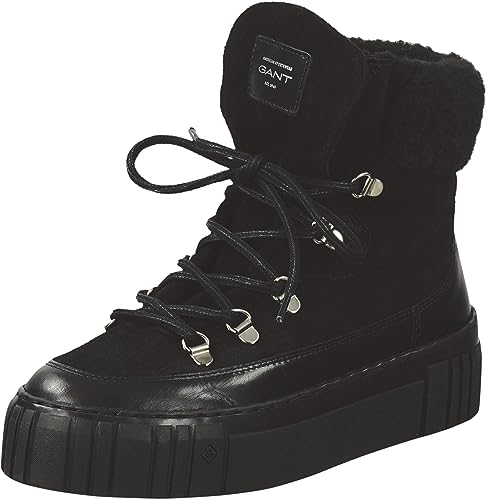 GANT FOOTWEAR Damen SNOWMONT Stiefelette, Black, 37 EU von GANT FOOTWEAR