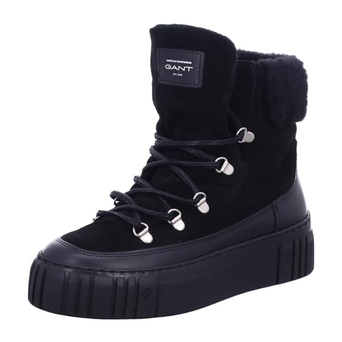 GANT FOOTWEAR Damen SNOWMONT Stiefelette, Black, 42 EU von GANT FOOTWEAR