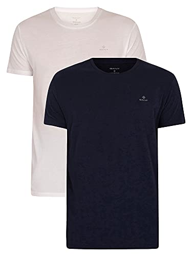 2-Pack T-Shirts - M - Navy/White von GANT