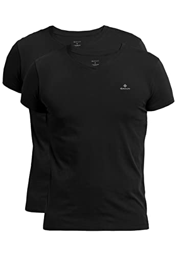 2-Pack V-Neck T-Shirts - S - Black von GANT