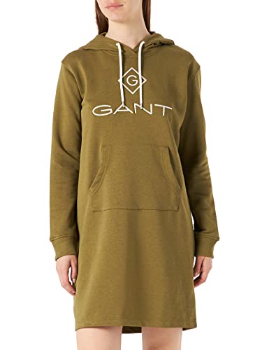 GANT Damen D1. Color Lock UP Hoodie Dress Kleid, Utility Green, L GANT Damen D1. Color Lock UP Hoodie Dress Kleid, Utility Green, L von GANT