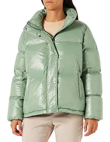 GANT Damen D1. Cropped DOWN Jacket, Kalamata Green, L von GANT