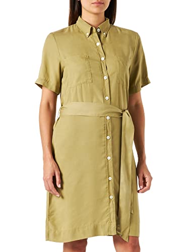 GANT Damen D1. PP Lyocell Dress Kleid, Faded Utility, 34 GANT Damen D1. PP Lyocell Dress Kleid, Faded Utility, 34 von GANT