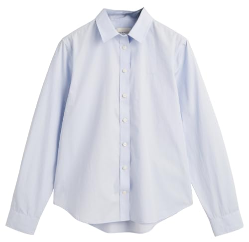 GANT Damen REG POPLIN Shirt, Light Blue, 38 von GANT