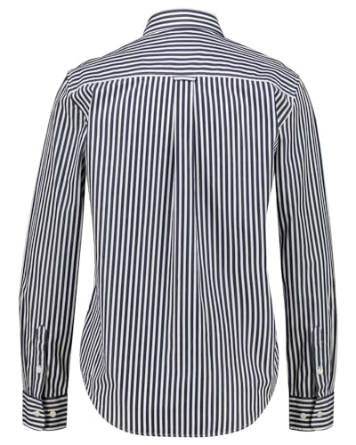 GANT Damen REG POPLIN Stripe Shirt Klassisches Hemd, Classic Blue, 46 von GANT