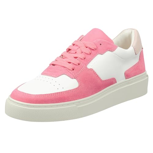 GANT FOOTWEAR Damen JULICE Sneaker, White/hot pink, 37 EU von GANT