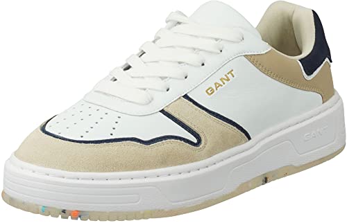 GANT FOOTWEAR Herren KANMEN Sneaker, White/beige, 45 EU von GANT