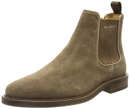 GANT FOOTWEAR Herren St Akron Boot Chelsea-Stiefel, Taupe, 43 EU von GANT