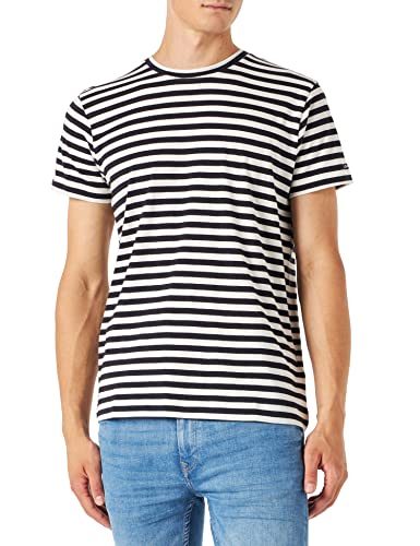 GANT Herren D.1 Striped SS T-Shirt, Evening Blue, M von GANT