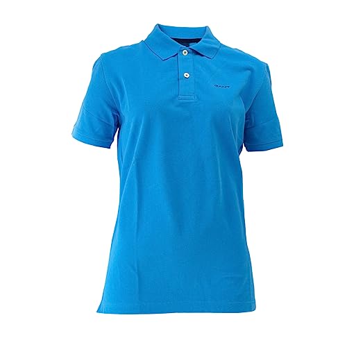 GANT Herren MD. SS Pique Rugger KURZARMPOLOSHIRT, Day Blue, L von GANT