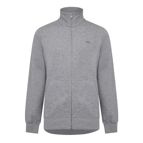 GANT Herren REG Shield Full Zip Sweat Logo Sweatjacke MIT REIßVERSCHLUSS, Grey Melange, S von GANT