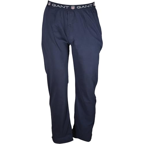 GANT Herren Shield Pajama Pants Lässige Hose, Evening Blue, M von GANT