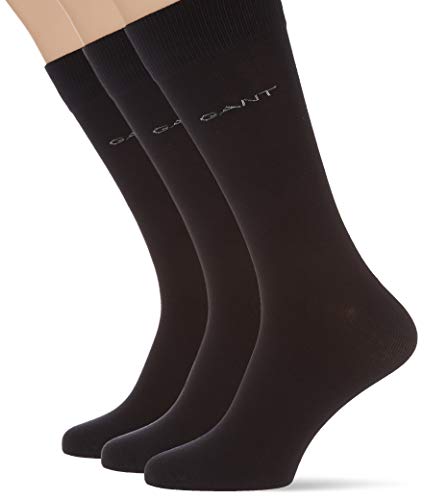 GANT Herren Soft Cotton 3-Pack Socken, Black, Standard von GANT