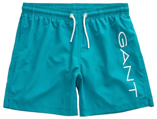 GANT Jungen Logo Lightweight Swim Shorts Badehose, Ocean TURQUOSIE, 170 von GANT